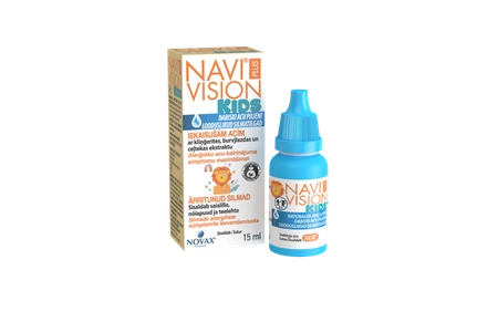 NAVI® Vision Plus silmatilgad lastele ärrituse leevendamiseks, 15 ml
